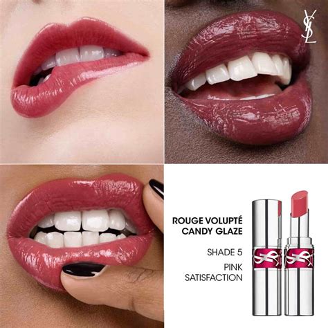 ysl gloss volupte 03|YSL candy glaze 05.